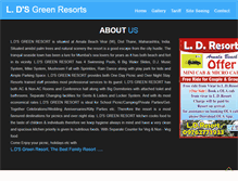 Tablet Screenshot of ldsgreenresort.com